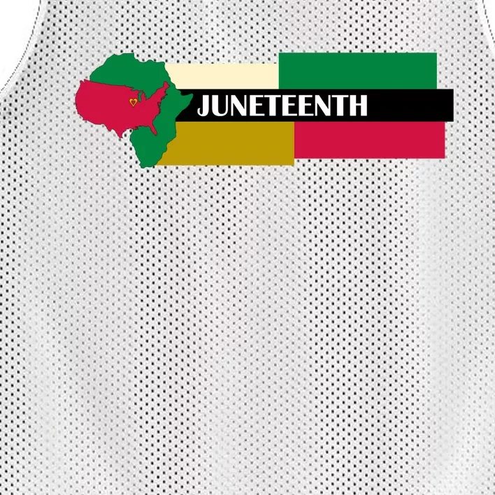 Juneteenth Day Map Mesh Reversible Basketball Jersey Tank