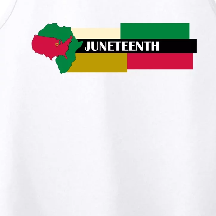 Juneteenth Day Map Performance Tank