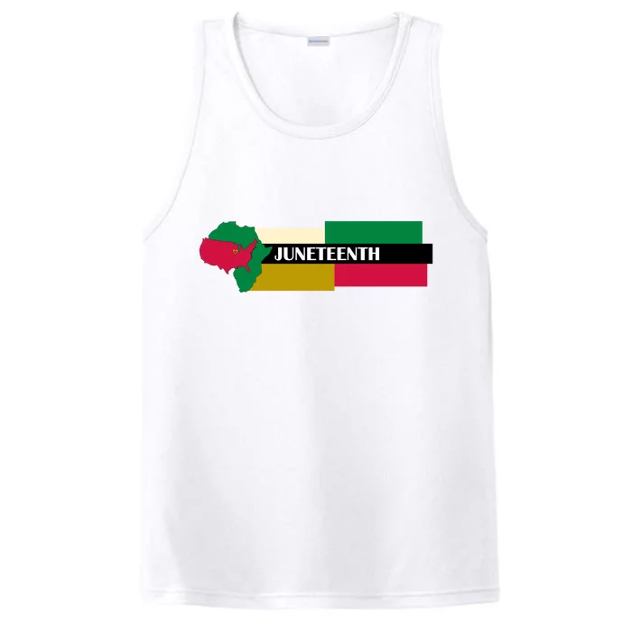 Juneteenth Day Map Performance Tank