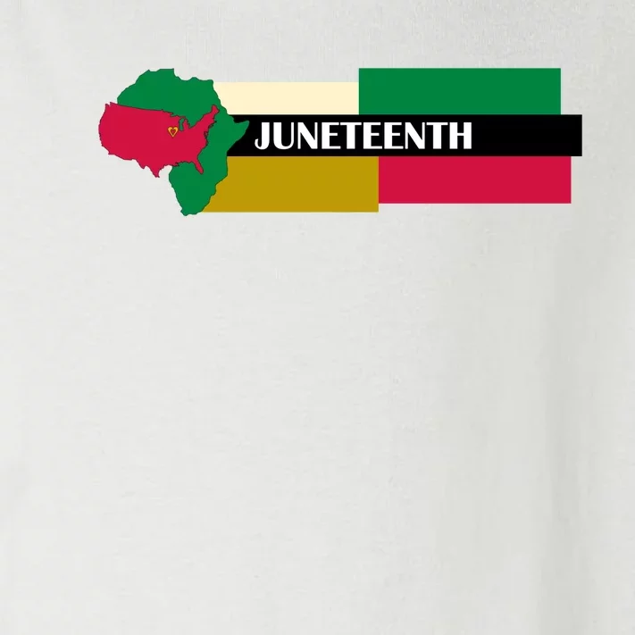 Juneteenth Day Map Toddler Long Sleeve Shirt