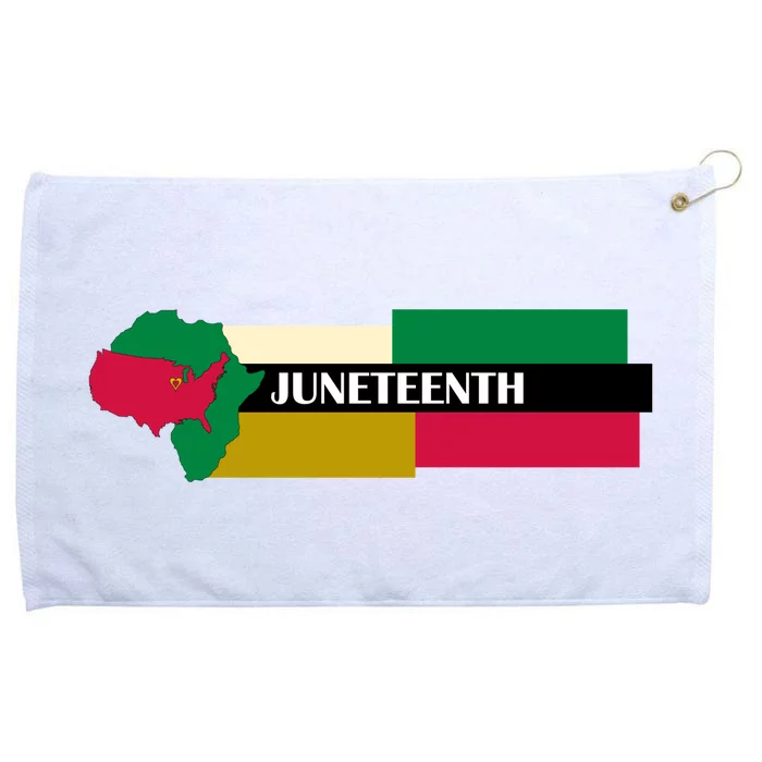 Juneteenth Day Map Grommeted Golf Towel