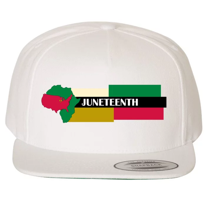 Juneteenth Day Map Wool Snapback Cap