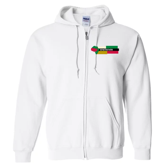 Juneteenth Day Map Full Zip Hoodie