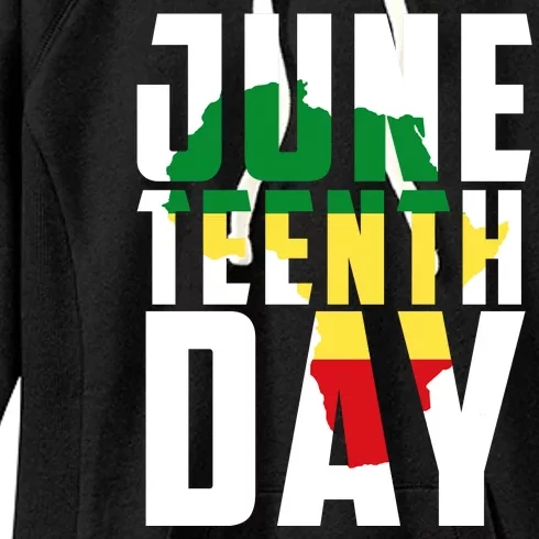 Juneteenth Day Map Women's Fleece Hoodie