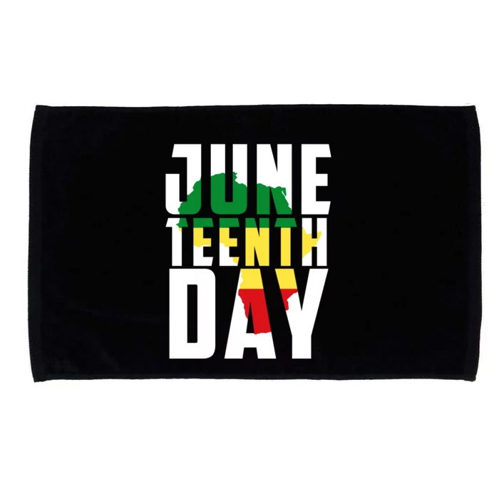 Juneteenth Day Map Microfiber Hand Towel