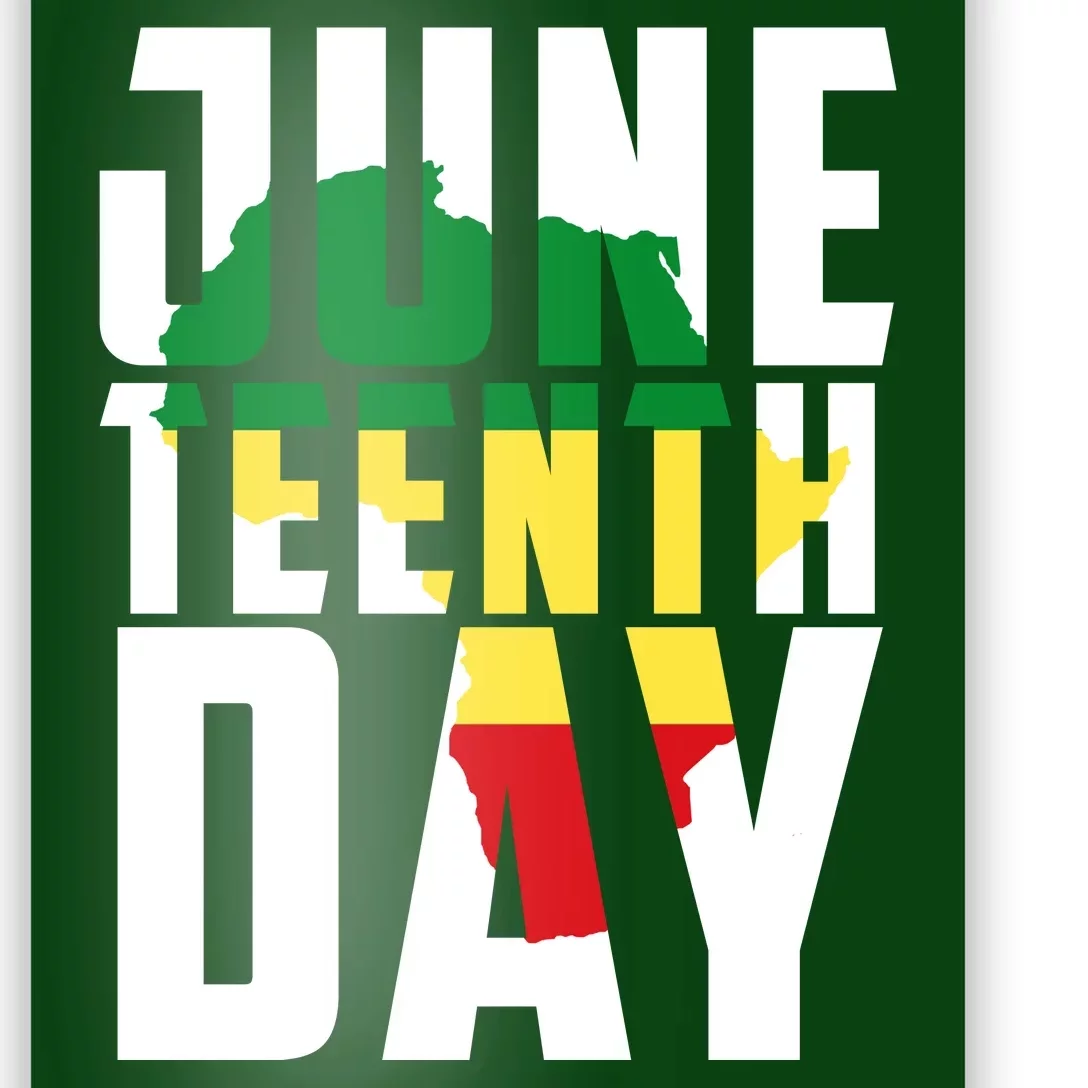 Juneteenth Day Map Poster