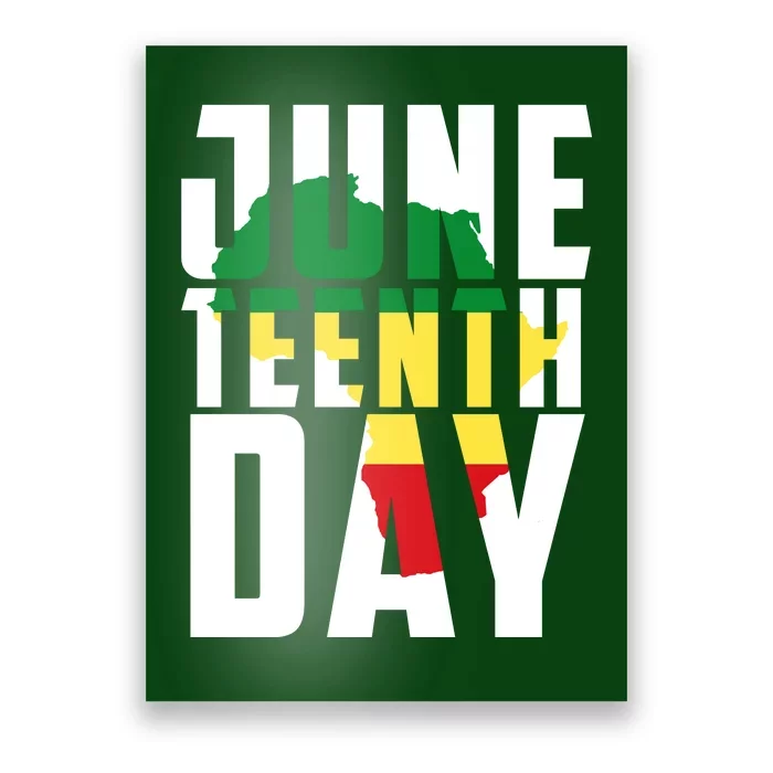 Juneteenth Day Map Poster