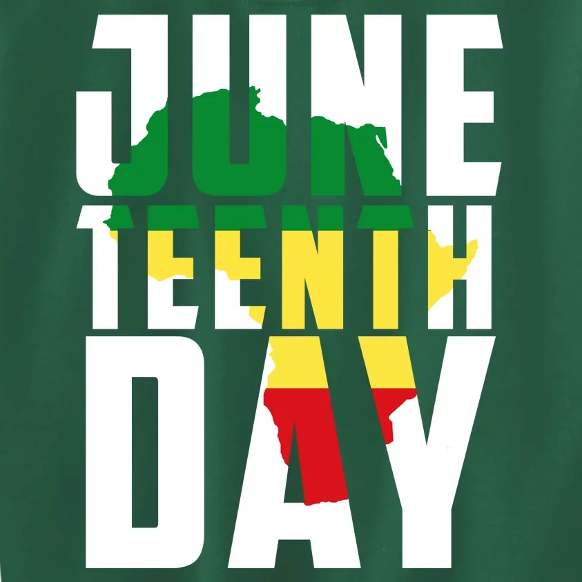 Juneteenth Day Map Kids Sweatshirt