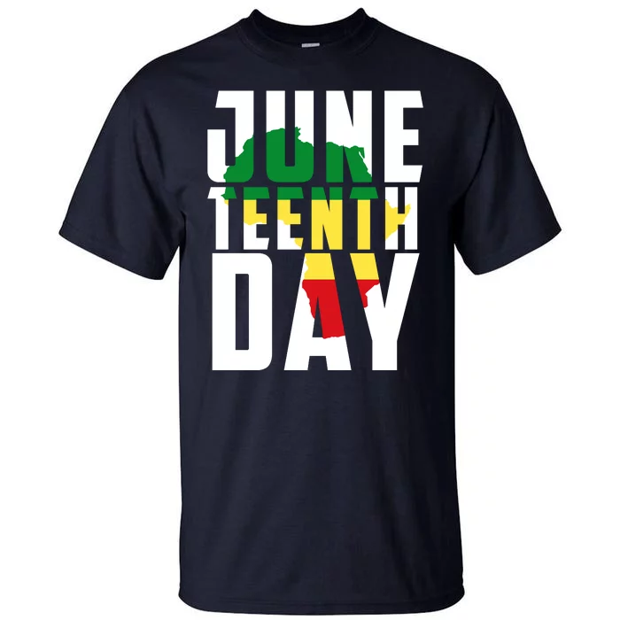 Juneteenth Day Map Tall T-Shirt