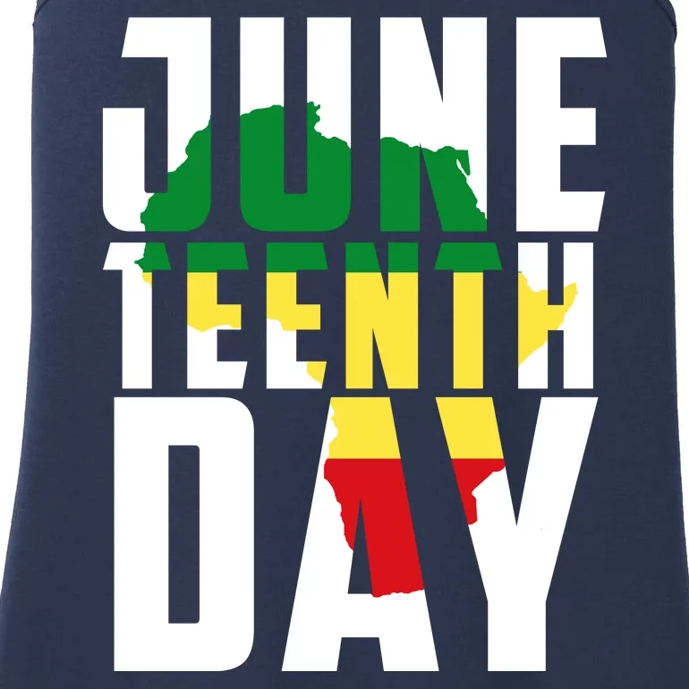 Juneteenth Day Map Ladies Essential Tank