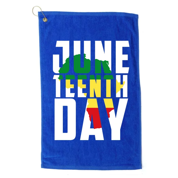 Juneteenth Day Map Platinum Collection Golf Towel