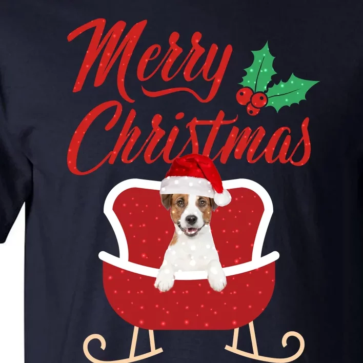 JackRussell Dog Merry Christmas Design For The Holiday Season! Tall T-Shirt