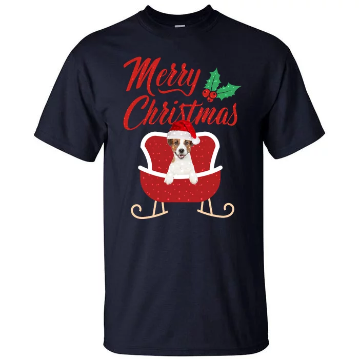 JackRussell Dog Merry Christmas Design For The Holiday Season! Tall T-Shirt