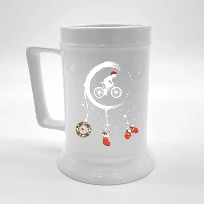 Joy Dreamcatcher Merry Christmas Road Bike Racing Bicycle Front & Back Beer Stein