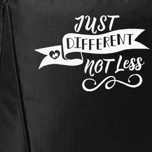 'Just Different, Not Less' Autism Awareness City Backpack