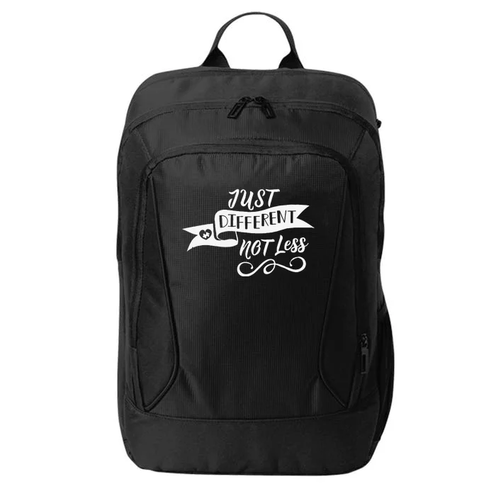 'Just Different, Not Less' Autism Awareness City Backpack