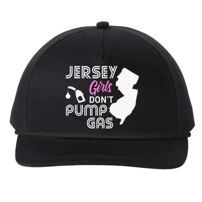 Jersey Dont Pump Gas State Outline Snapback Five-Panel Rope Hat