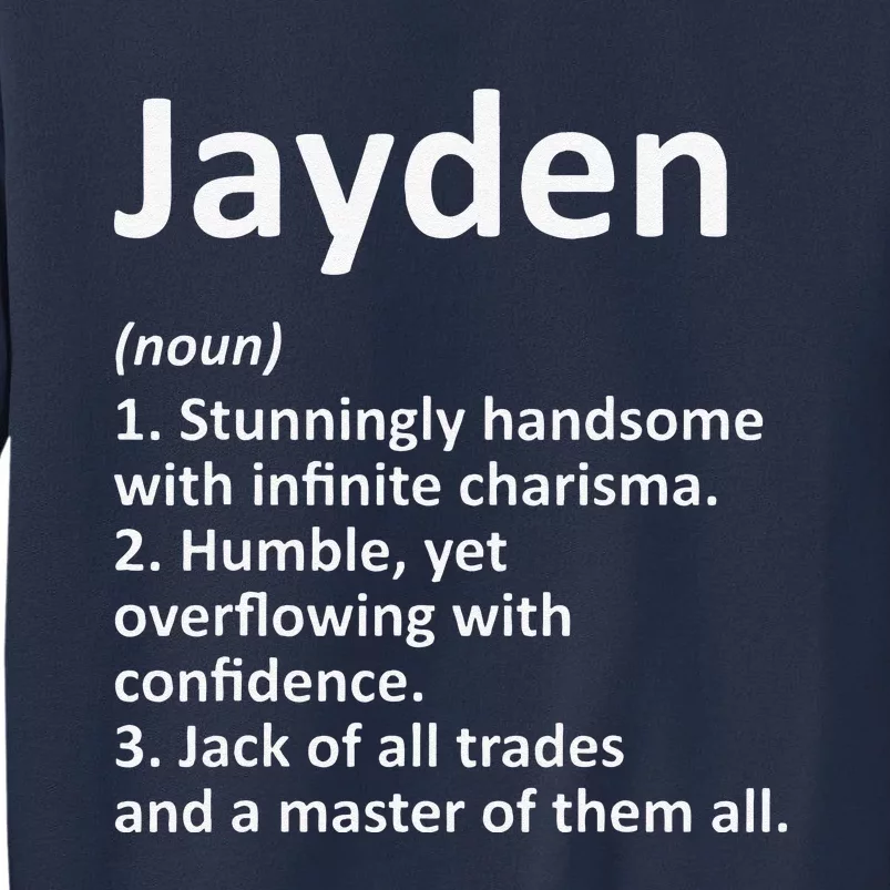 JAYDEN Definition Personalized Name Funny Birthday Gift Idea Sweatshirt