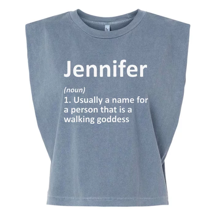 JENNIFER Definition Personalized Funny Birthday Gift Idea Garment-Dyed Women's Muscle Tee