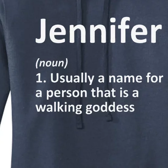 JENNIFER Definition Personalized Funny Birthday Gift Idea Women's Pullover Hoodie