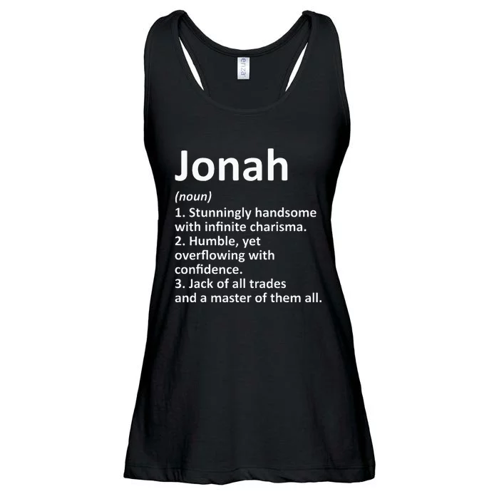 Jonah Definition Personalized Name Funny Birthday Gift Idea Ladies Essential Flowy Tank