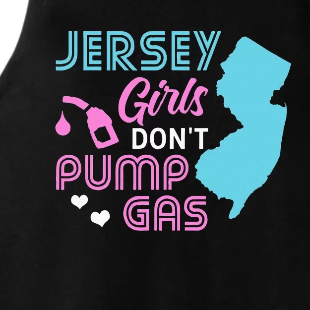 Jersey Dont Pump Gas State Outline Ladies Tri-Blend Wicking Tank