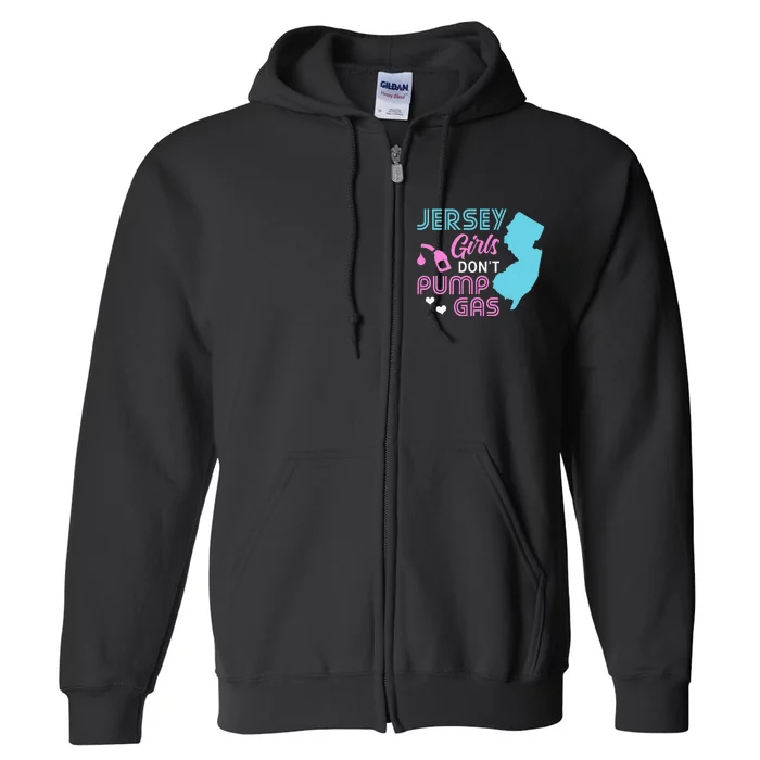 Jersey Dont Pump Gas State Outline Full Zip Hoodie