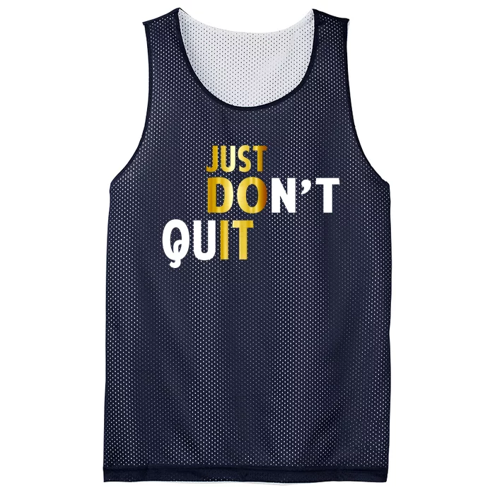 Just Don't Quit Encouraging Mesh Reversible Basketball Jersey Tank