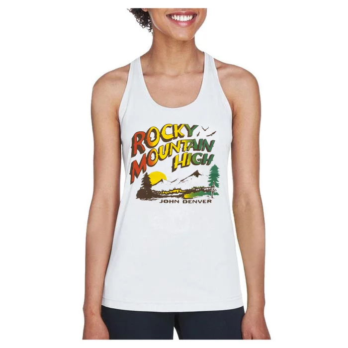 John Denver Rocky Mountain High Women's Racerback Tank