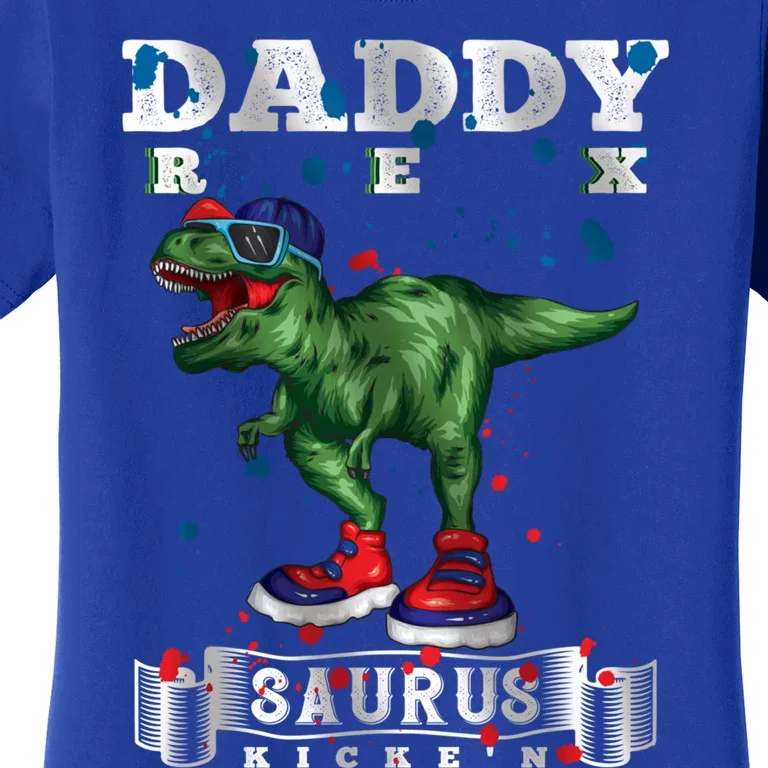 Jurasskicked Daddy Saurus Rex Kicke´n Cool Daddysaurus Rex Gift Women's T-Shirt