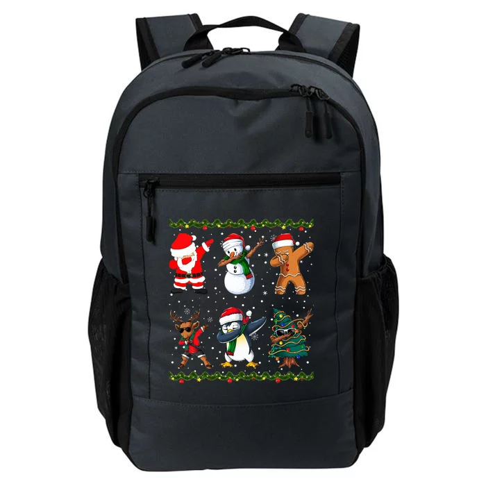 Jolly Dabbing Santa Festive Friends A Merry Christmas Squad Daily Commute Backpack