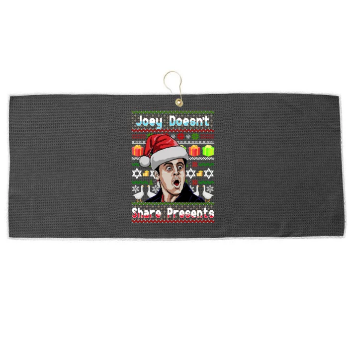 Joey DoesnT Share Presents Christmas Large Microfiber Waffle Golf Towel