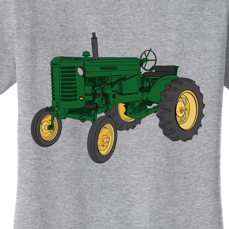 John Deere Styled M Green Tractor Women's T-Shirt