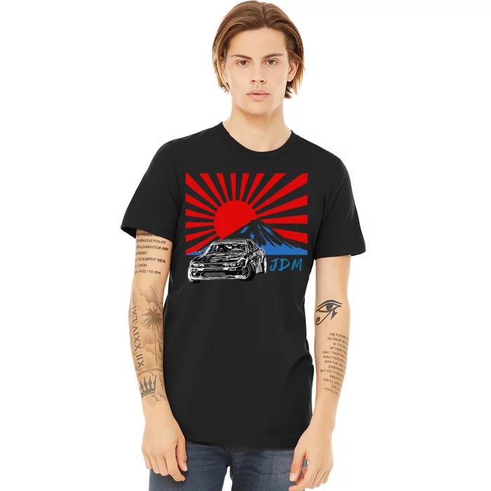 JDM Drift Sunburst Premium T-Shirt