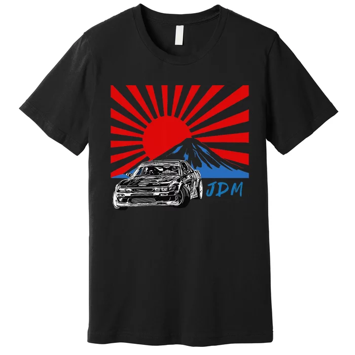 JDM Drift Sunburst Premium T-Shirt