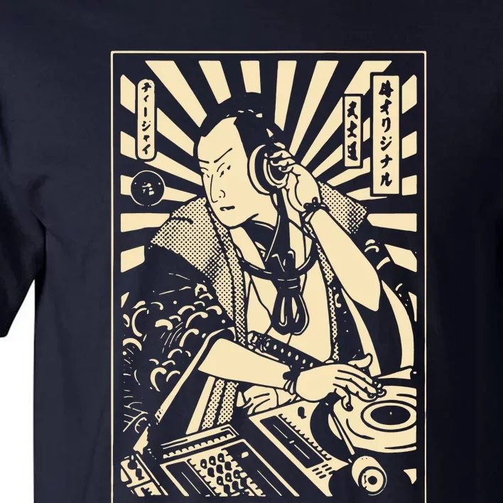 Japanese DJ Samurai Warrior Bushido Code Swordsmen Anime Manga Tall T-Shirt