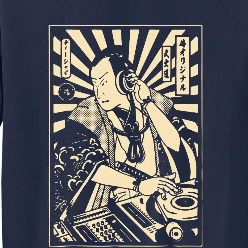 Japanese DJ Samurai Warrior Bushido Code Swordsmen Anime Manga Tall Sweatshirt