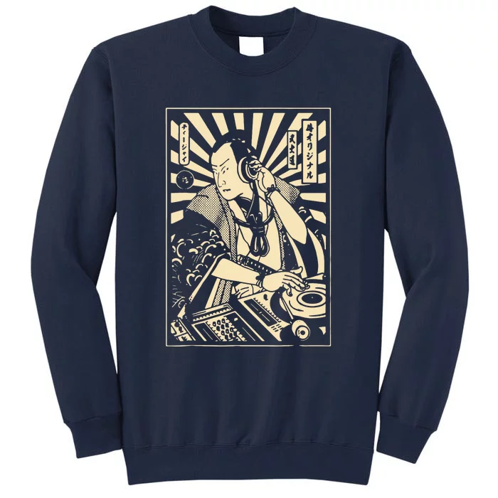 Japanese DJ Samurai Warrior Bushido Code Swordsmen Anime Manga Tall Sweatshirt