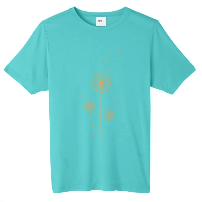 Just Dandelion Summer Breathe Spring Tattoo Orange Gift ChromaSoft Performance T-Shirt