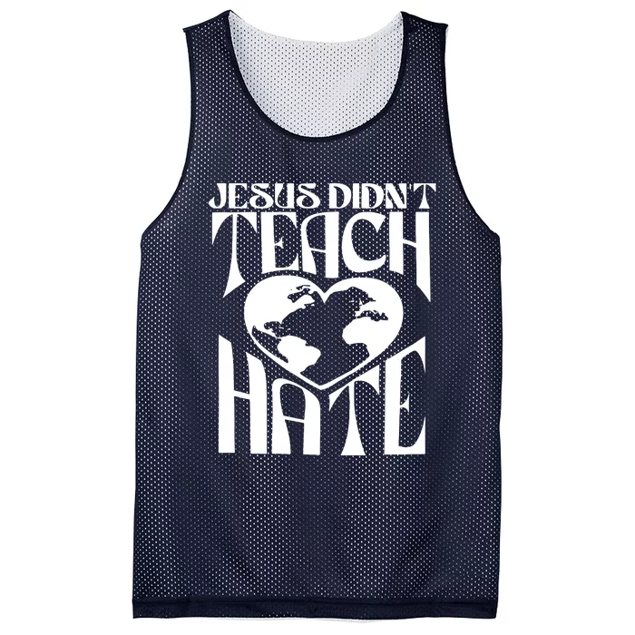 Jesus Didnt Teach Hate Mesh Reversible Basketball Jersey Tank