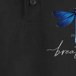 Just Dragonfly Tattoodesign Summer Breathe Meditation Yoga Dry Zone Grid Performance Polo