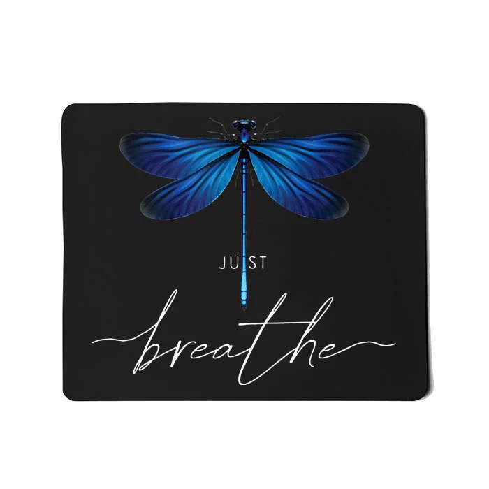 Just Dragonfly Tattoodesign Summer Breathe Meditation Yoga Mousepad