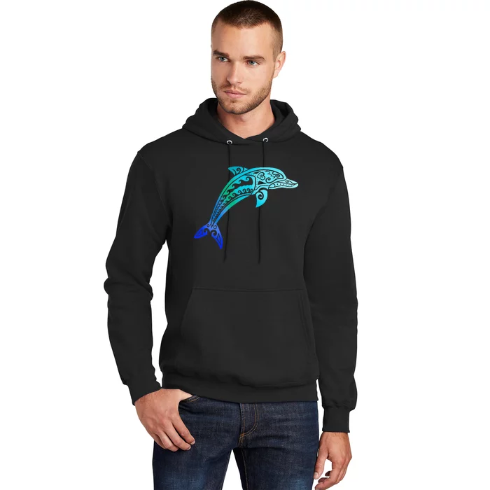 Jumping Dolphin Tribal Hoodie