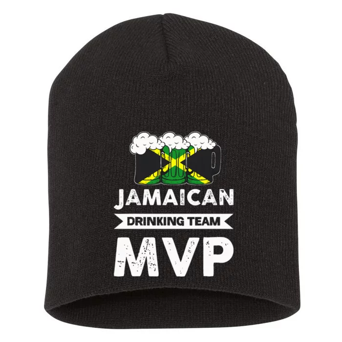 Jamaican Drinking Team Mvp Jamaica Short Acrylic Beanie