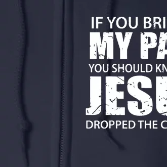 Jesus Dropped The Charges Christian Gold Full Zip Hoodie