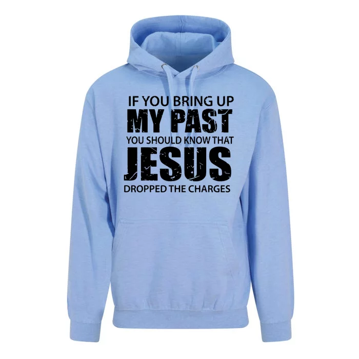 Jesus Dropped The Charges Christian Gold Unisex Surf Hoodie