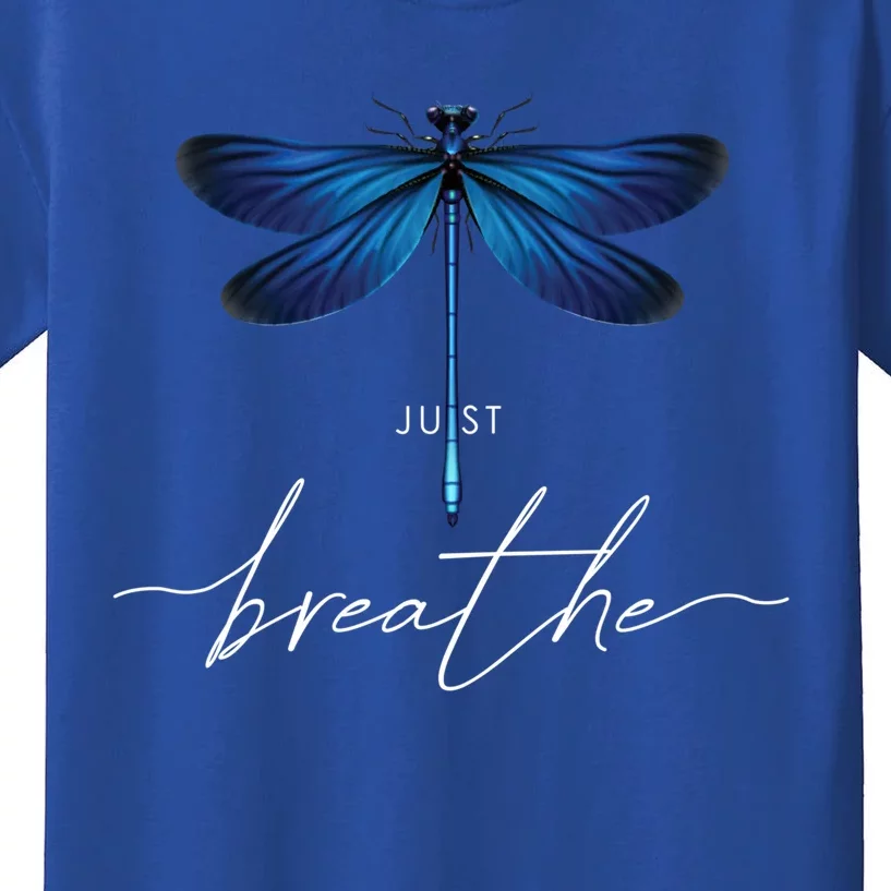 Just Dragonfly Tattoodesign Summer Breathe Meditation Yoga Meaningful Gift Kids T-Shirt