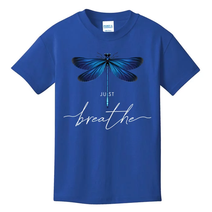 Just Dragonfly Tattoodesign Summer Breathe Meditation Yoga Meaningful Gift Kids T-Shirt