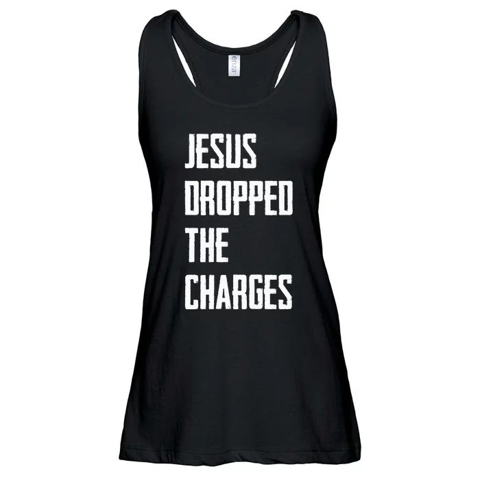 Jesus Dropped The Charges Ladies Essential Flowy Tank