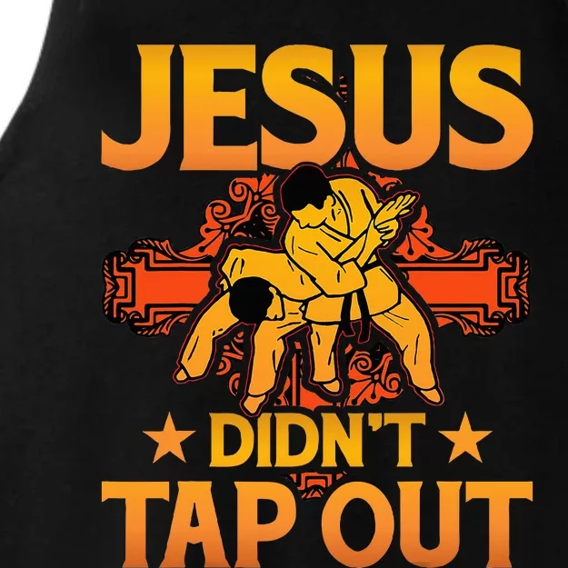 Jesus DidnT Tap Out Brazilian Jiujitsu Bjj Grappling Ladies Tri-Blend Wicking Tank